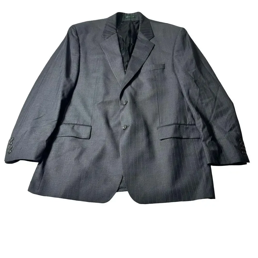 Lauren Ralph Lauren Men 48R Gray Pinstripe Pure New Wool Blazer Sport Woolmark